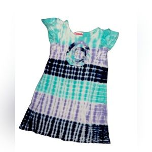 ☠️5/$20☠️ FLAPDOODLES | GIRLS TIE DYE SHORT SLEEVE DRESS